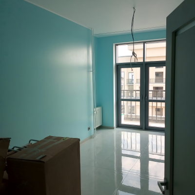 Remont Kvartiry Na Pr Moskovskij Spb Pokraska Sten Goluboj